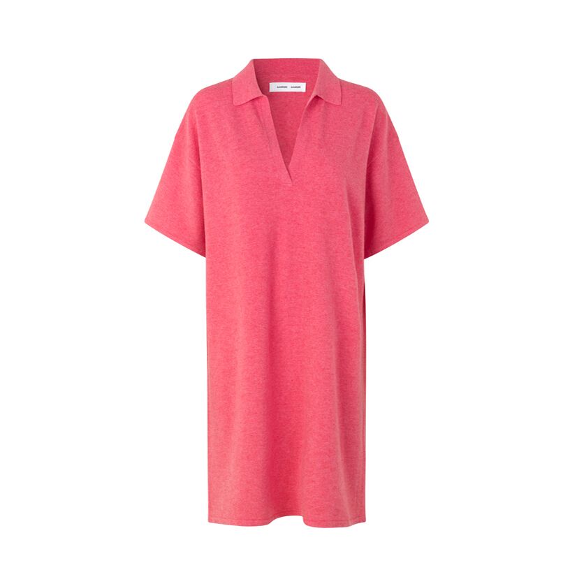 Amaris Samsoe Pink Rosa Ss Polo Dress 14001 Honeysuckle 1 (1)