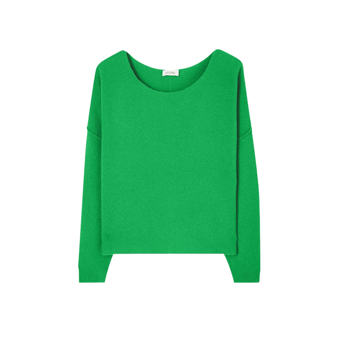 Dam225h23 Damsville American Vintage Pullover Pulli Sweater Anemone Bruine Green Orange Fluor (6)