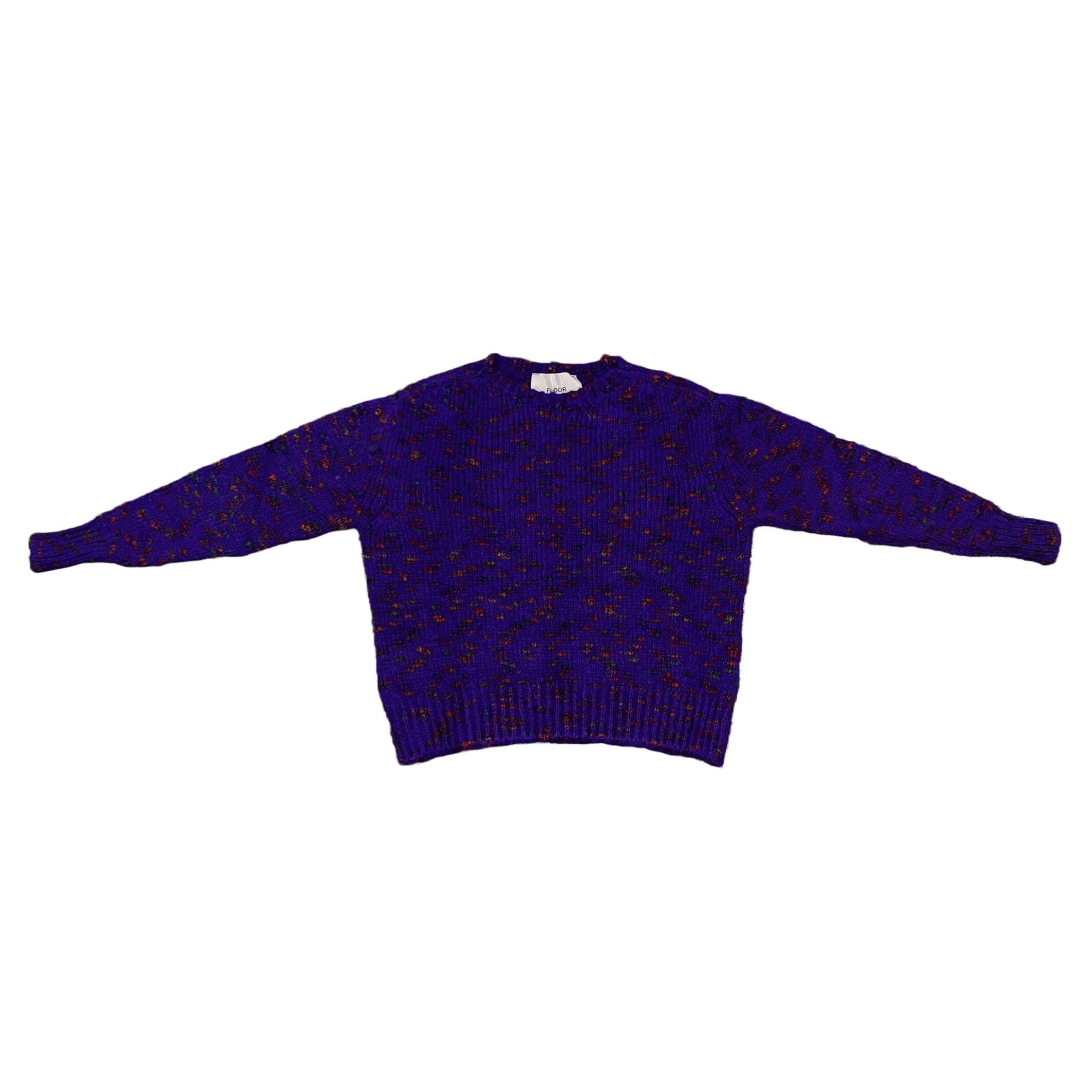 Floor Pulli Sweater Pullover Strick Knit Lila Viola