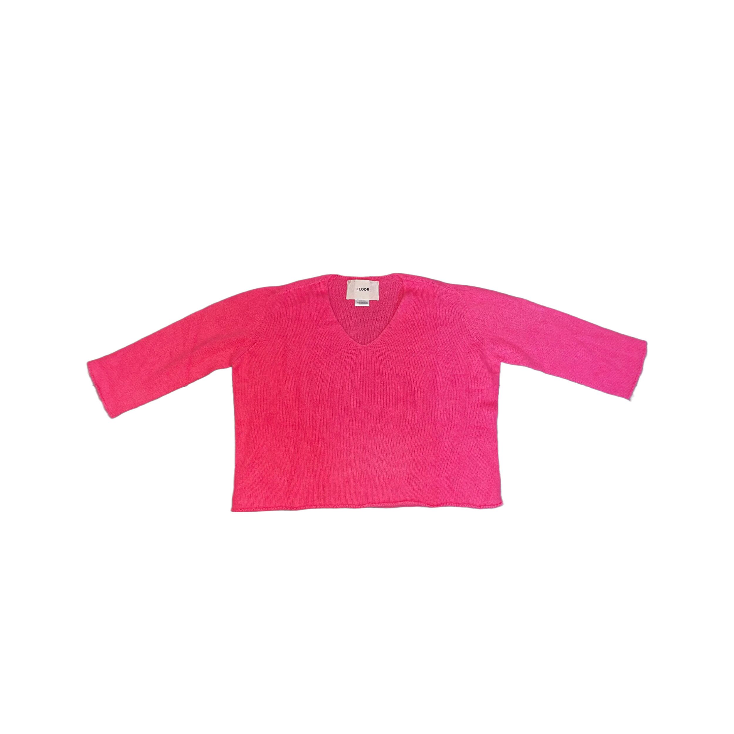 Floor Pullover Pulli Sweater Knit Strick Pink