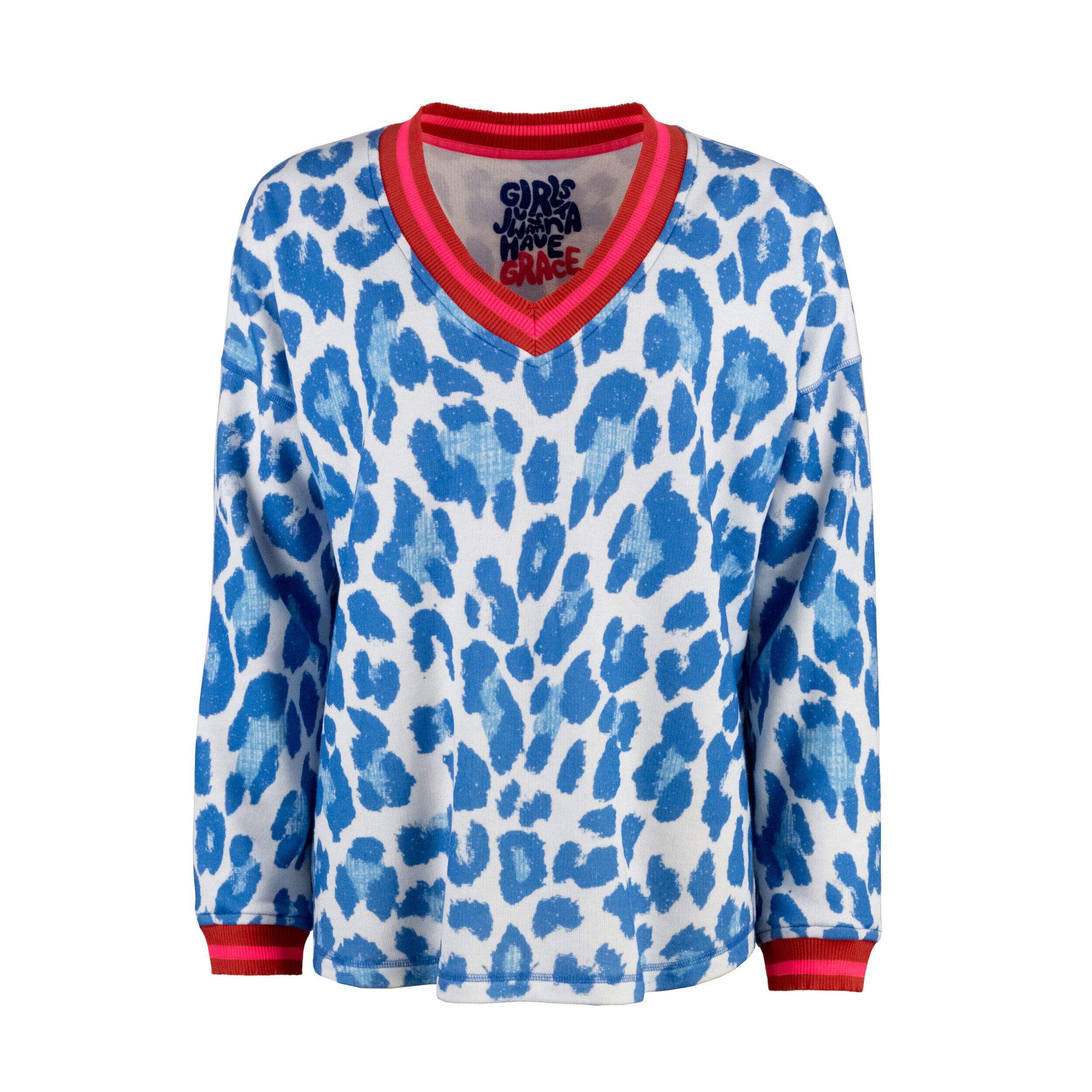 4302110720 Grace Fashion Sweater Leo Blue