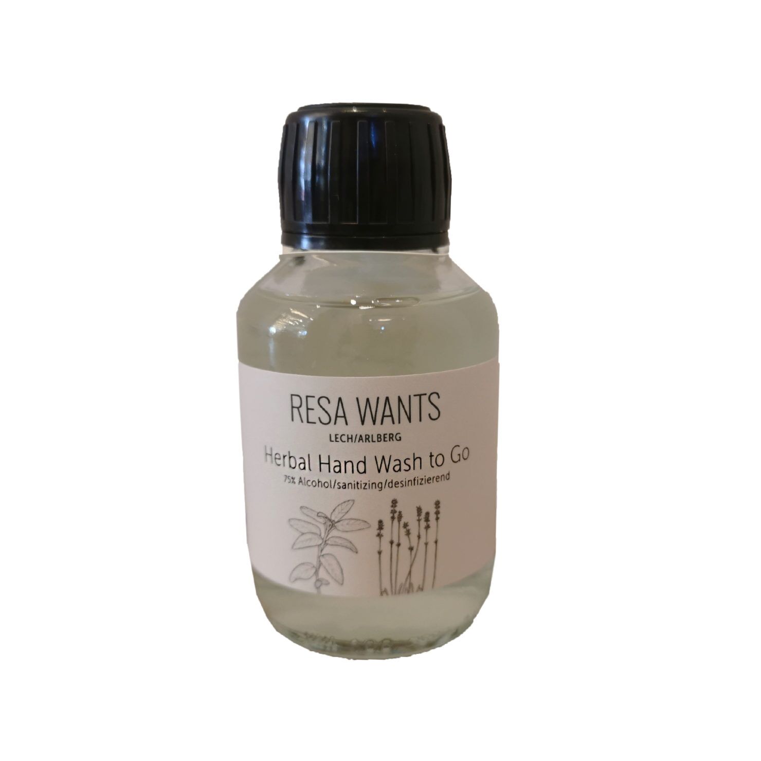 Resa Wants Herbal Hand Wash To Go 75 % Alcohol Sanitizing Desininfizierend