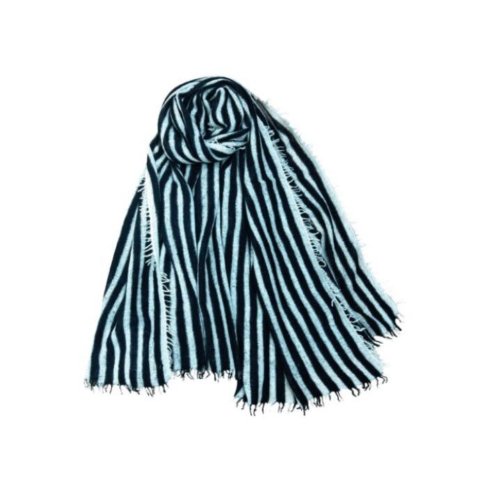 Cashmere Blues Schal Scarf Maritim Stripe Beluga