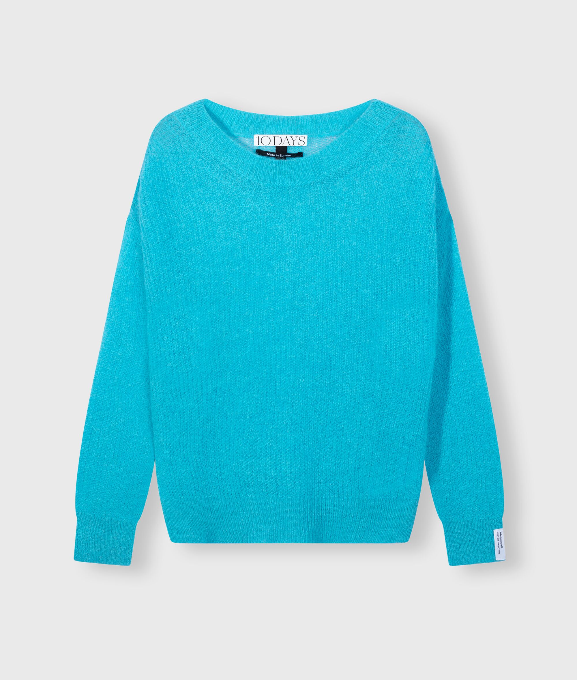 20 606 4203 1289 10days Amsterdam Loose Thin Knit Sweater Laguna Blue (2)