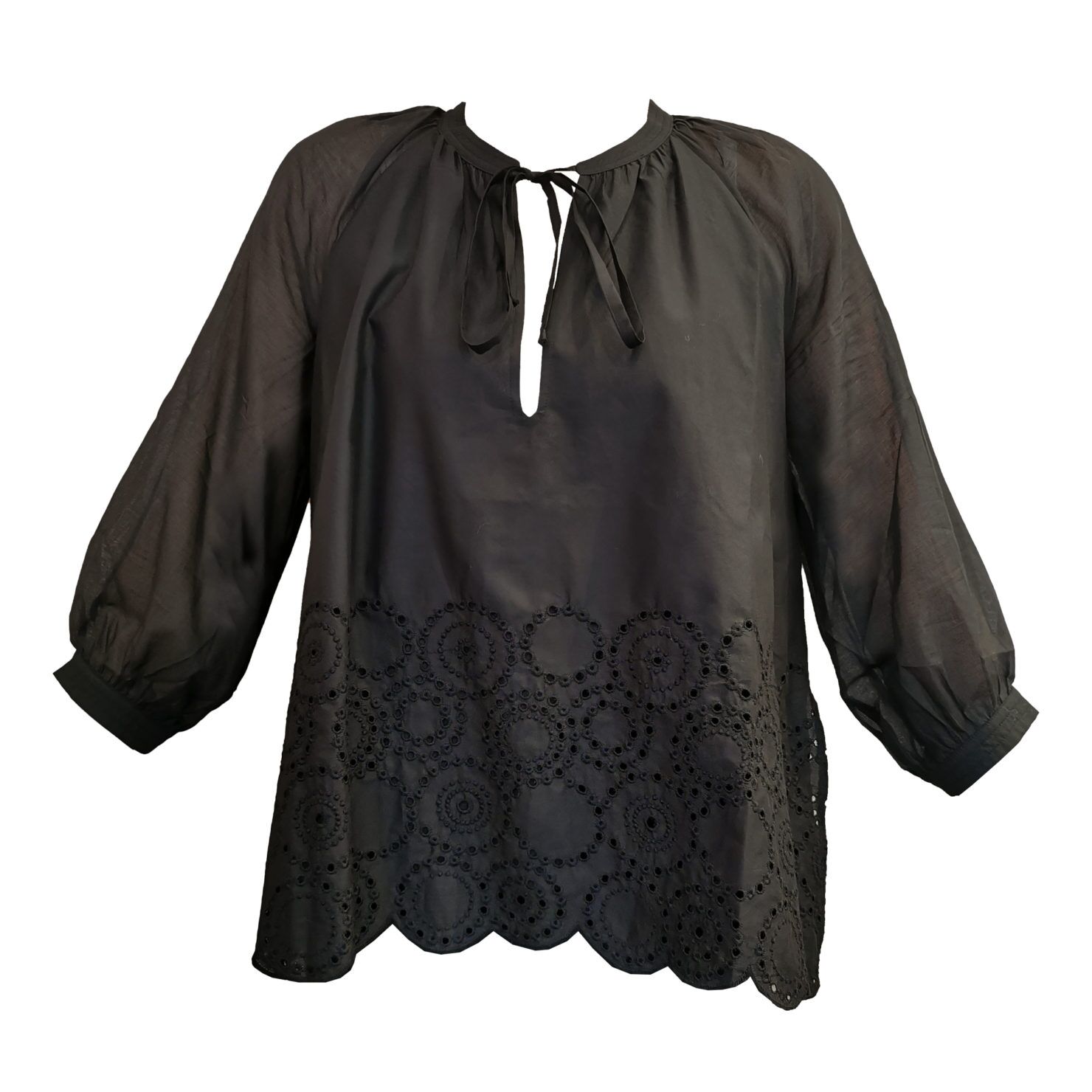 Hana San Bluse Schwarz