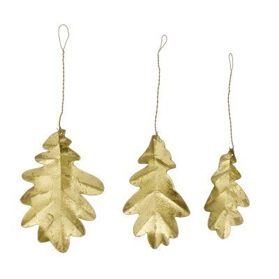 Bungalow Golden Oak Leaf Set 3pcs Xmoalea003m