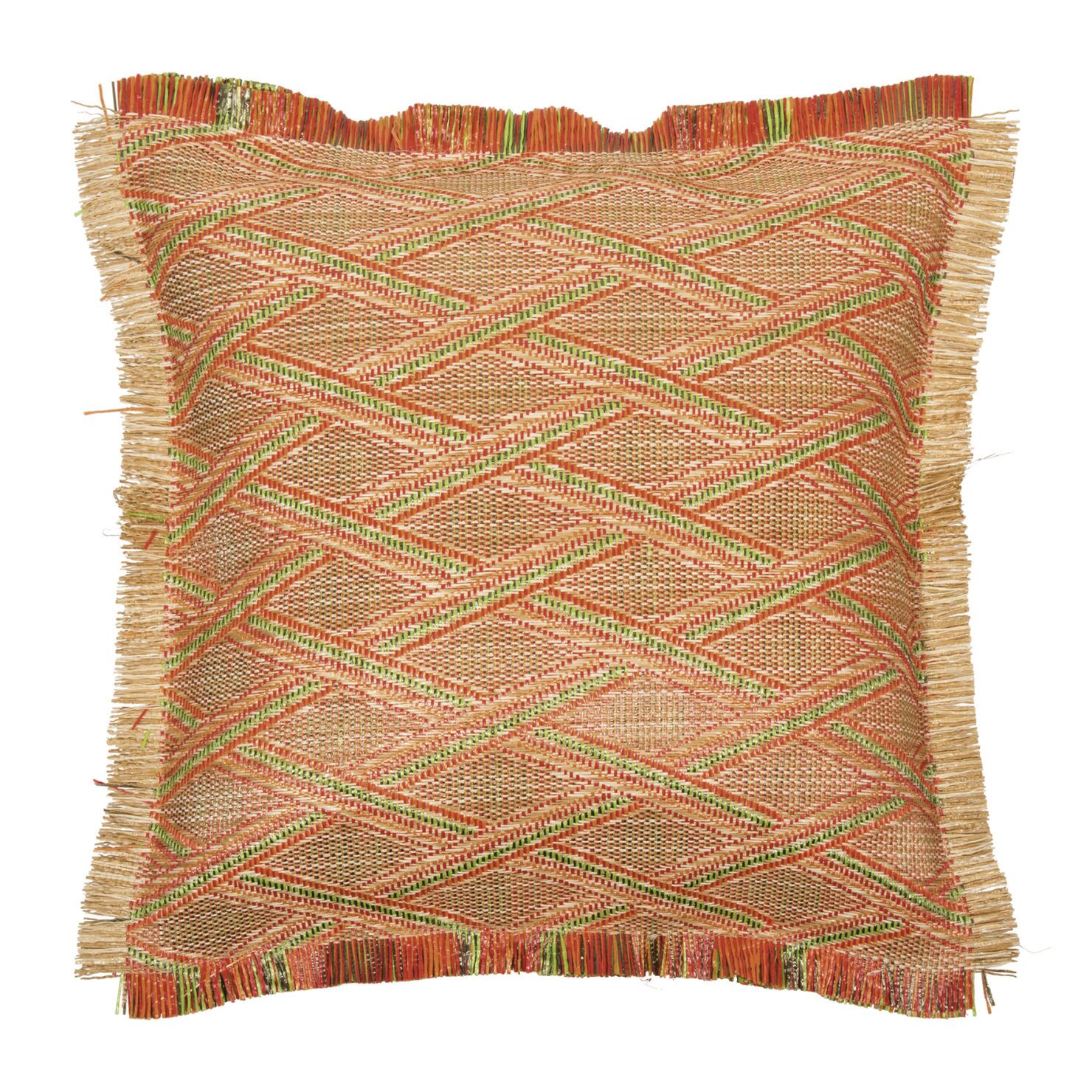 13628 Tulum Cushion Cover 45x45, Orange Green