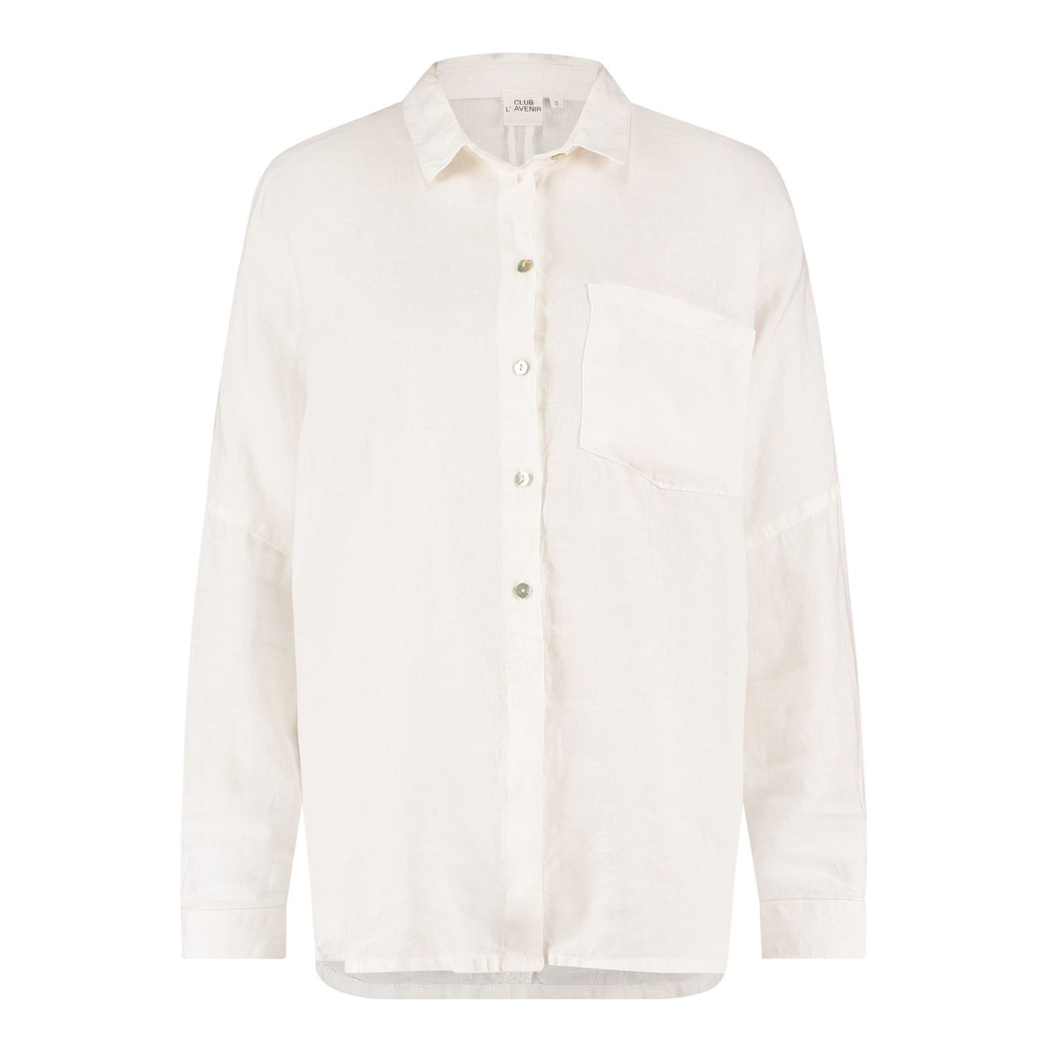 Creo Off White Linen Shirt Club Lavenir (1)