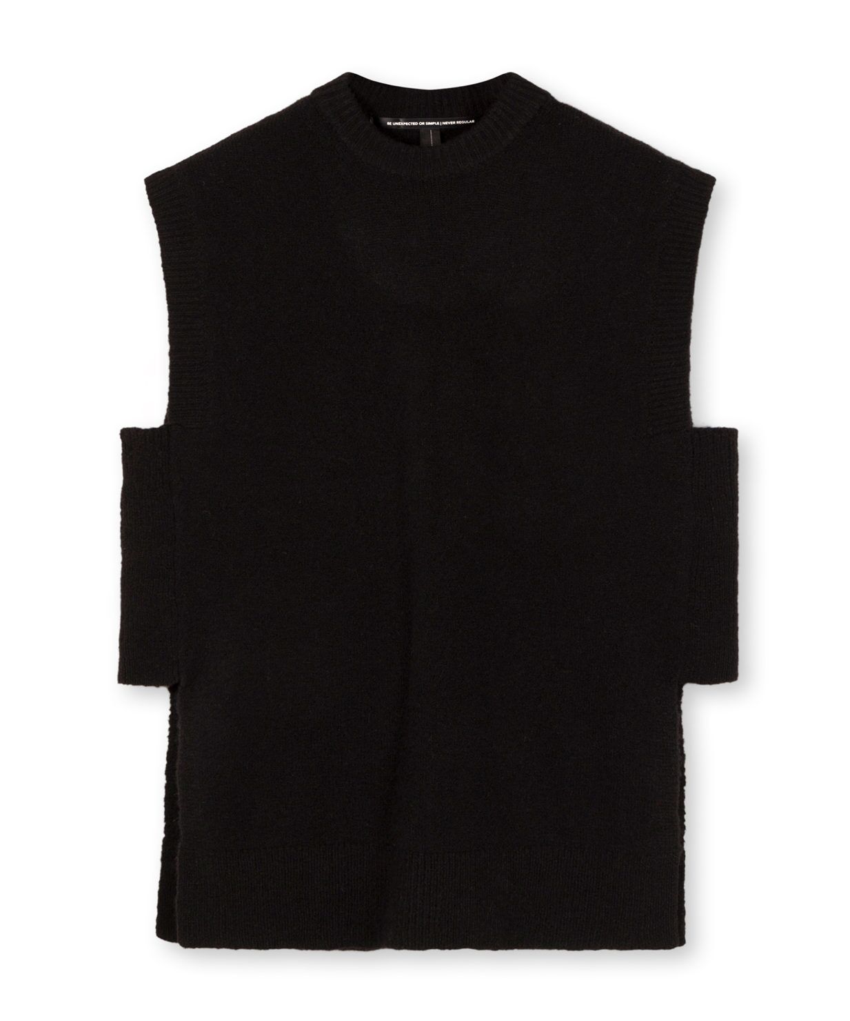 20 616 1203 1123 10days Amsterdam Fashion Pullunder Spencer Soft Knit Strick Almost Black (2)