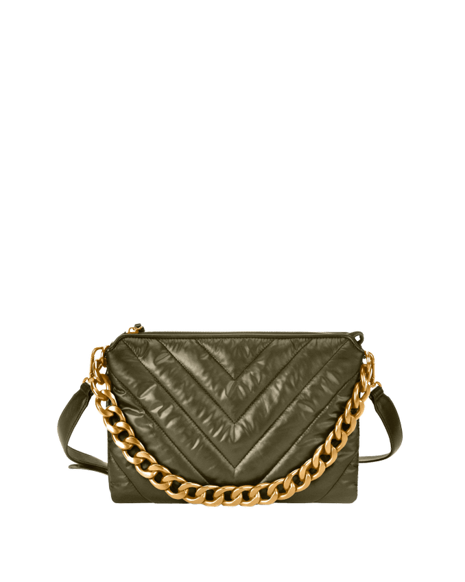 Lv Les Visionnaires Vera Quilting Nylon Moss Green