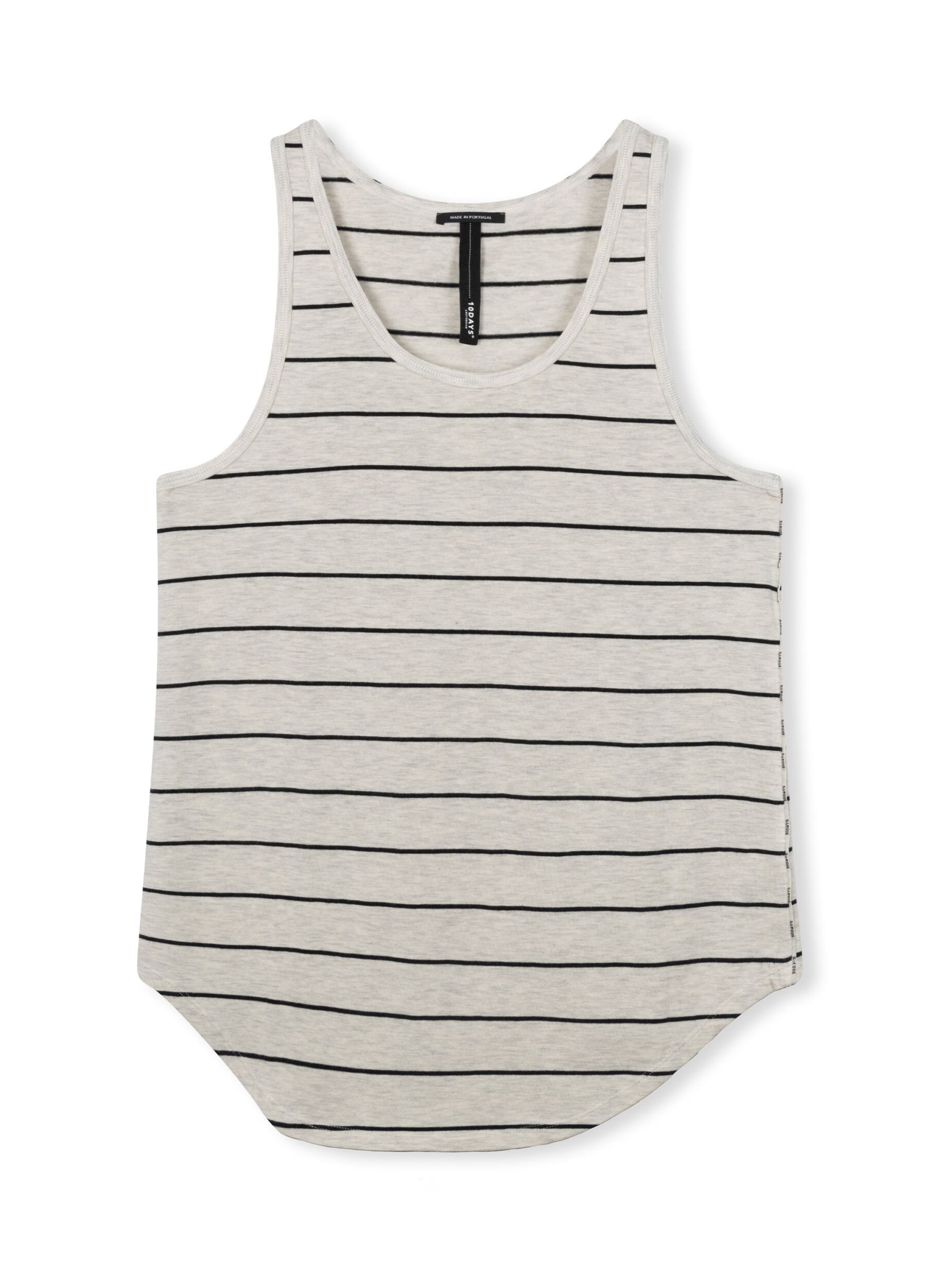 20 452 3201 10days Amsterdam Singlet Single Stripe Soft White Black (1)