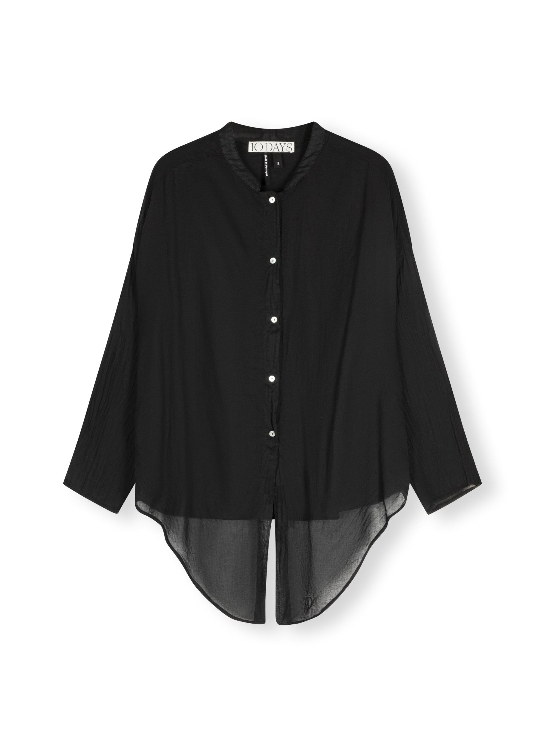 20 406 3203 1012 10days Amsterdam Black Cropped Knot Blouse (1)