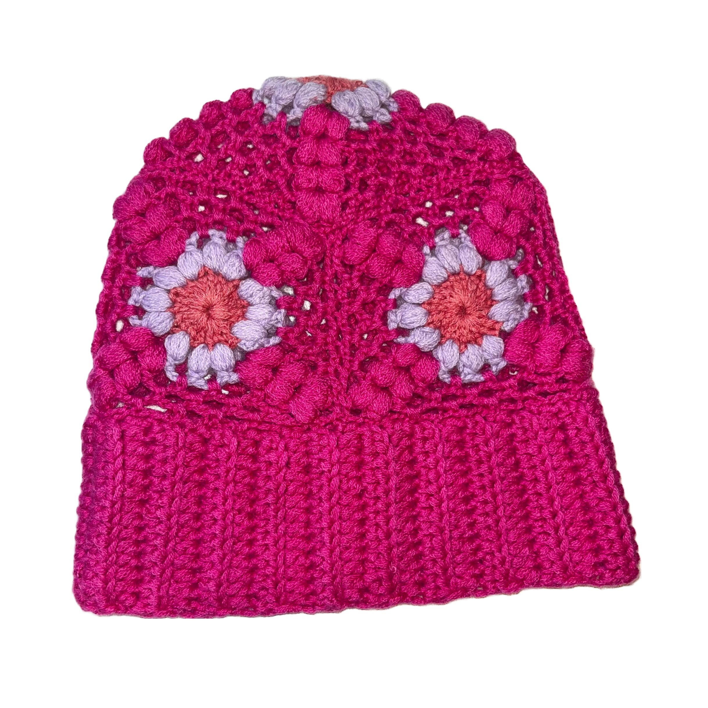 Mouleta Muetze Hat Strick Knit Dessin Pink Kaschmir Cashmere