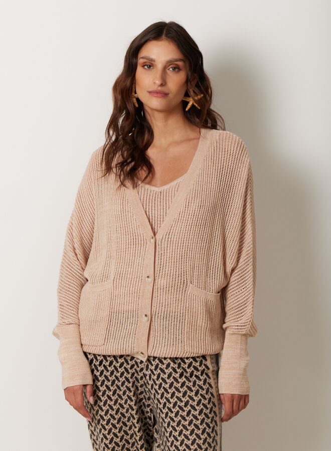 4408201 Notshy Topi Ecru Safari Cardigan Kaschmir