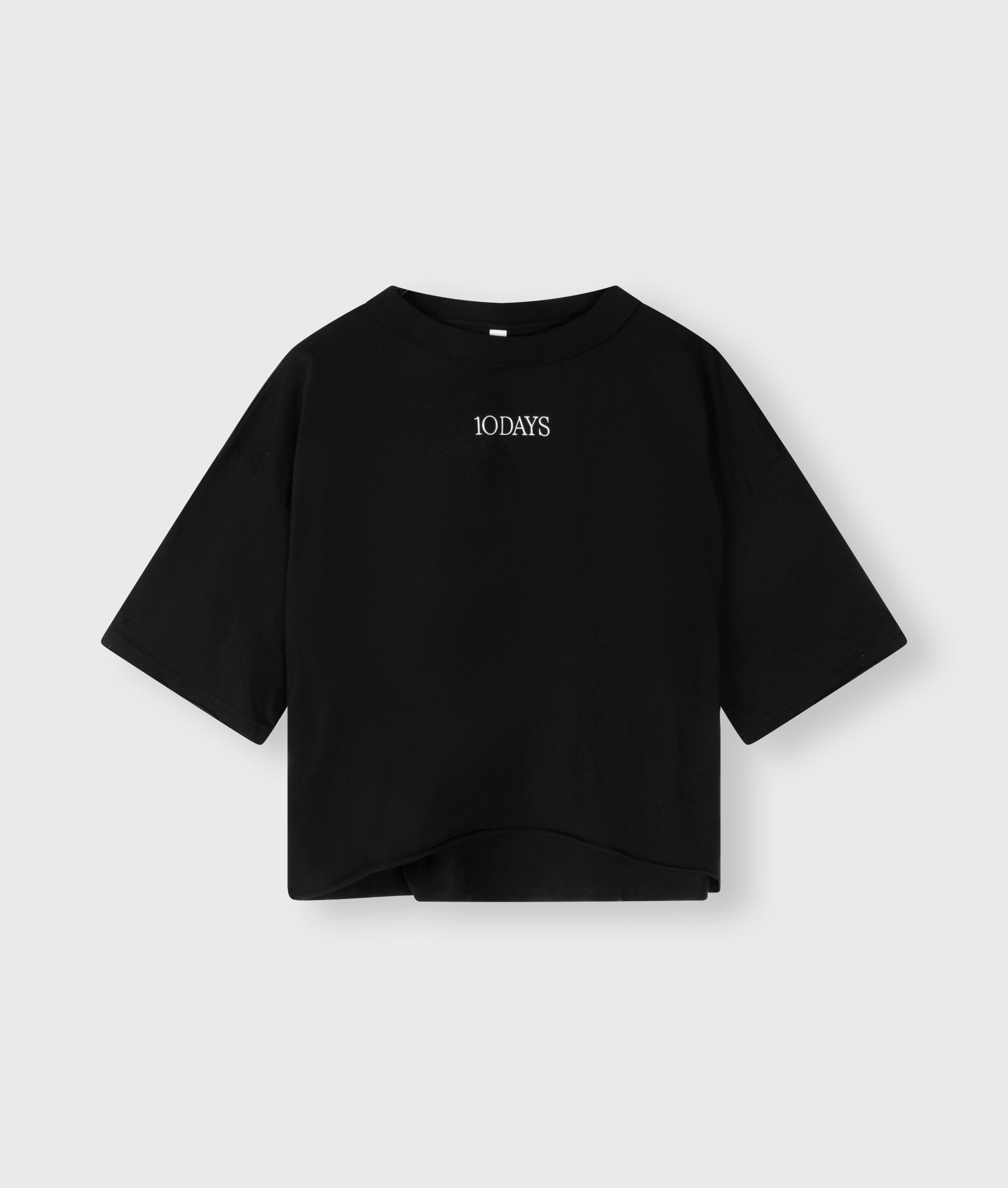 20 762 4202 1012 10days Amsterdam Square Cropped Tee Black Schwarz (2)