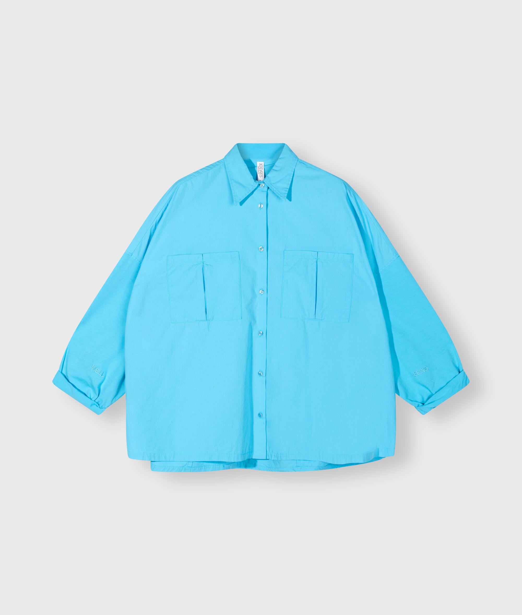 20 403 4203 1289 10days Amsterdam Laguna Blue Oversized Shirt (2)