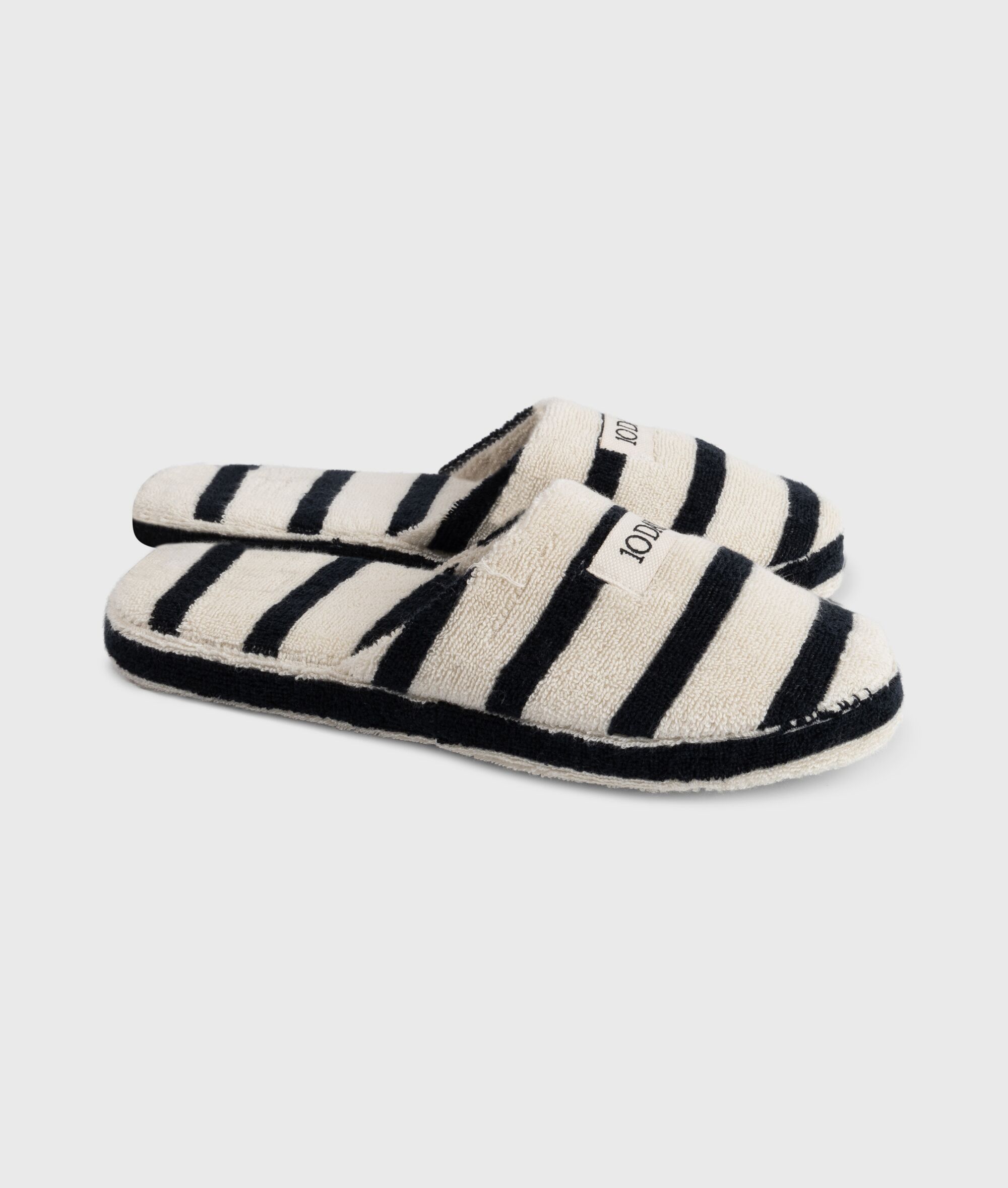 65 900 9900 Slippers Stripes Ecru Black Schuh 10days Amsterdam (3)