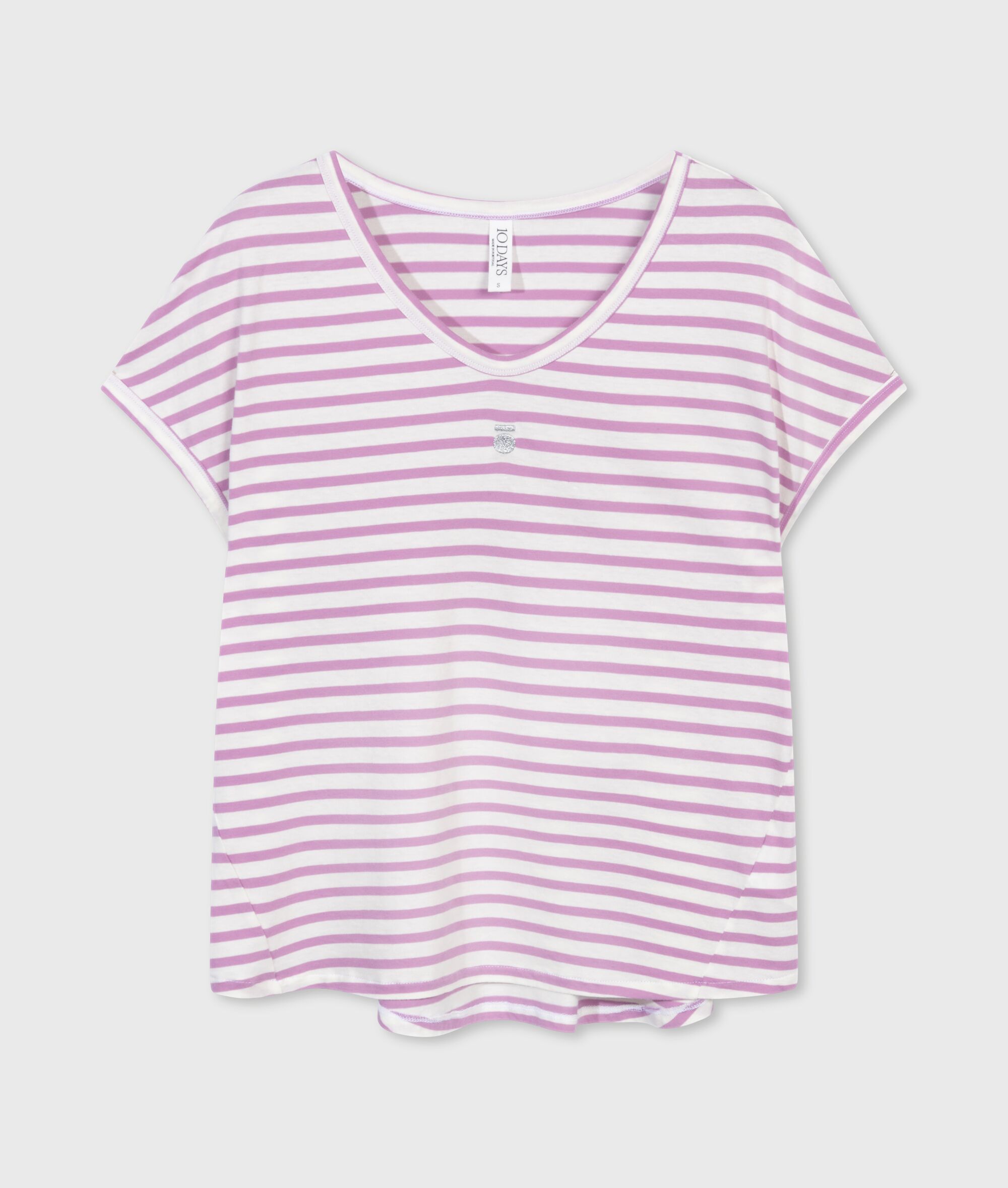 20 753 4202 3040 10days Amsterdam Tee Stripes Light Safari Violett Lila (2)