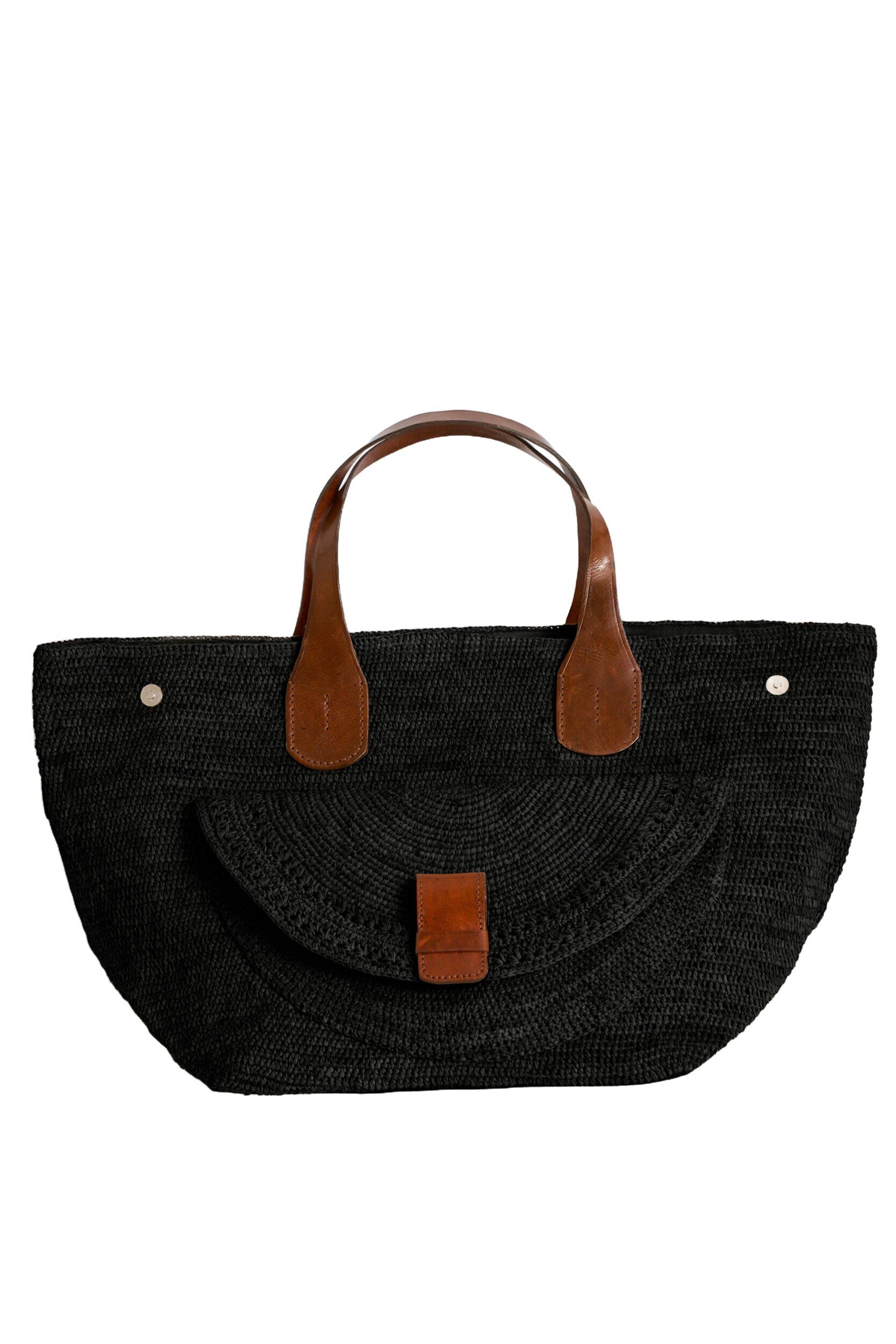 Ibeliv Bag Raffia Black Schwarz Tasche Laza 2 (1)