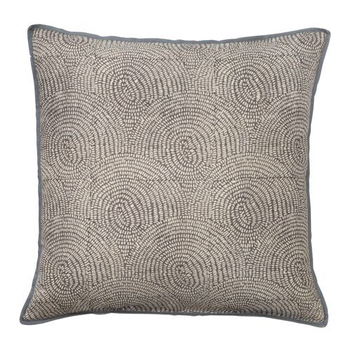 Bungalow Silk Cushion Stone Grey 50 50 Ccszen945