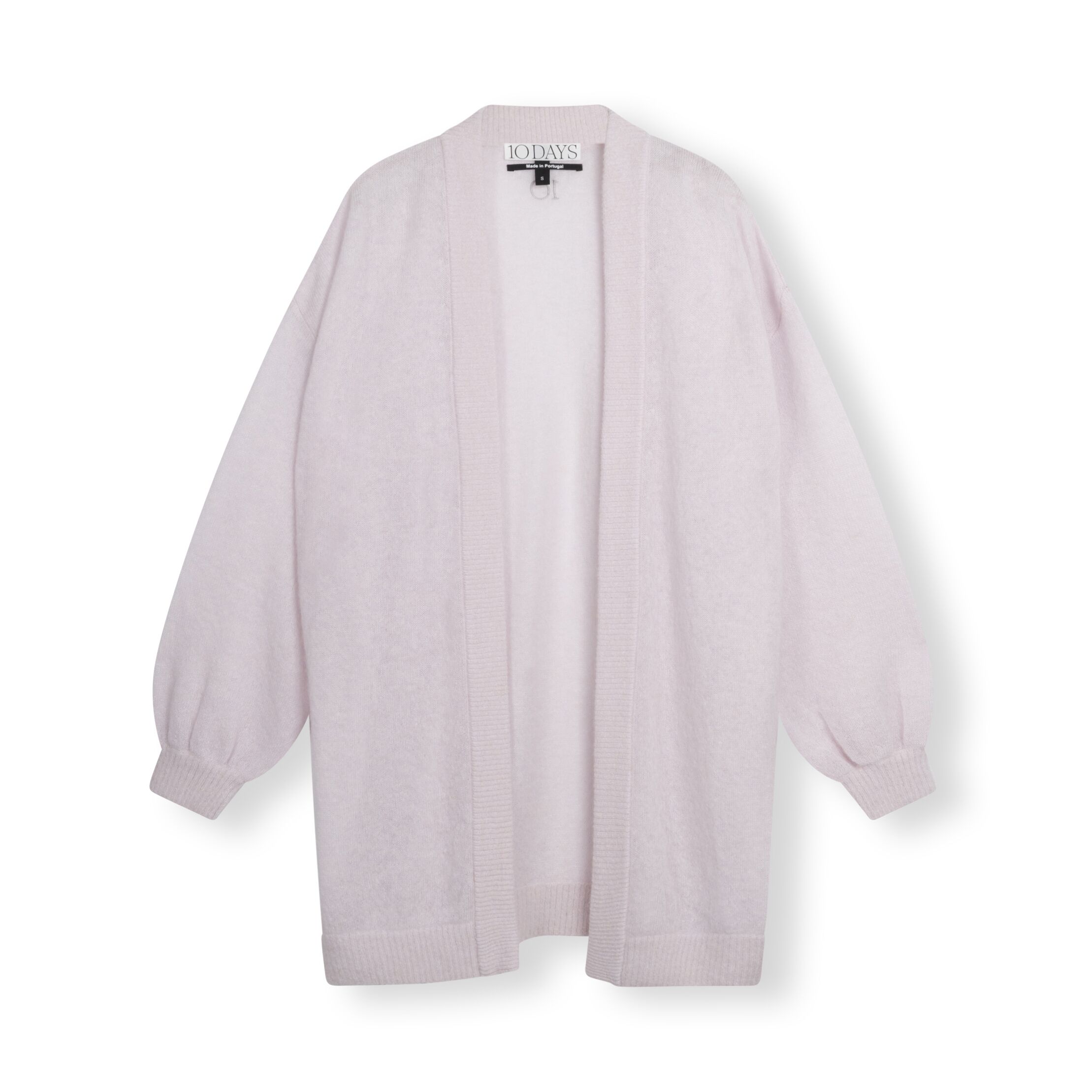 20 650 3203 10days Amsterdam Cardigan Pale Lilac Thin Bomber Knit (1)