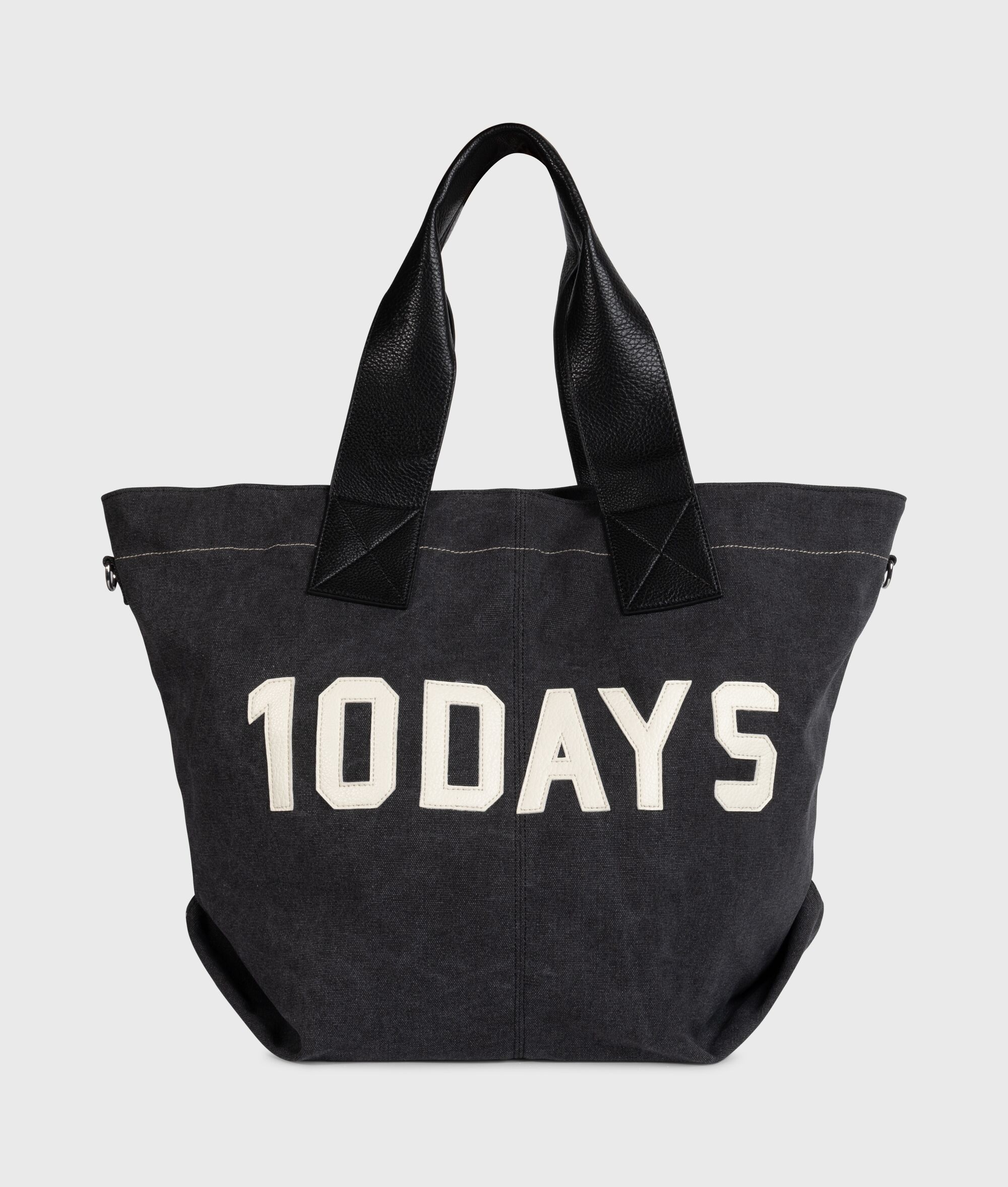 20 962 4203 1012 10days Amsterdam Canvas Shopper Black Schwarz (1)